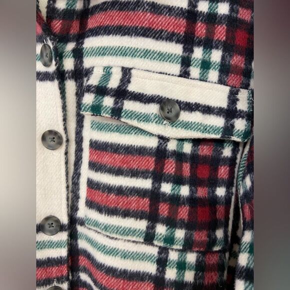 Natural Reflections Size L Plaid Shacket Shirt Jacket - Picture 11 of 11